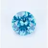 SayaBling Light Sky Blue Round Cut 5A Lab-Created Gemstone
