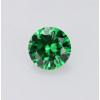 Green Color Round Cut 5A Lab-Created Gemstone