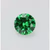 Green Color Round Cut 5A Lab-Created Gemstone