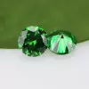Green Color Round Cut 5A Lab-Created Gemstone