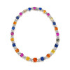 114ctw Multi-color Sapphire Statement Necklace