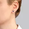 1.75ct Purple Sapphire Stud Earrings