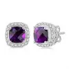 1.75ct Purple Sapphire Stud Earrings