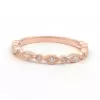 2ct Pear Cut 3pc Bridal Set in Rose Gold