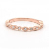 3.85ct Cushion Cut 3pcs Bridal Set in Rose Gold