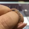 2ct Oval Cut White Sapphire 2pcs Bridal Set in Rose Gold