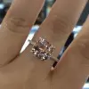 3.85ct Cushion Cut 3pcs Bridal Set in Rose Gold