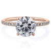 3ct Round Cut White Sapphire 3pcs Bridal Set in Rose Gold