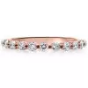 3ct Round Cut White Sapphire 3pcs Bridal Set in Rose Gold