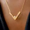  V-Necklace In Gold Plating