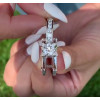 3ct Round Cut White Sapphire 3pcs Bridal Set in Gold