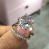 Handmade Oval Ring Set 5.2 CTW