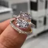 Handmade Oval Ring Set 5.2 CTW