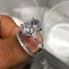 Handmade Oval Ring Set 5.2 CTW