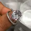 Handmade Oval Ring Set 5.2 CTW