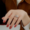 5.5ct Radiant Cut White Sapphire 2pcs Bridal Set