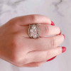 Handmade Princess Wedding Ring Set With 2 Bands
