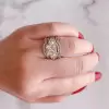 Handmade Princess Wedding Ring Set With 2 Bands