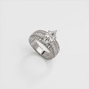 3ct Marquise Cut White Sapphire Engagement Ring