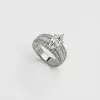 3ct Marquise Cut White Sapphire Engagement Ring
