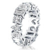Multi-Cut White Sapphire Eternity Band