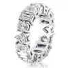Multi-Cut White Sapphire Eternity Band