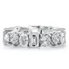 Multi-Cut White Sapphire Eternity Band