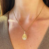 Flush Set Multicolor Waterdrop Starry Pendant Necklace