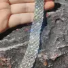 20ctw Round Cut White Sapphire Bold Tennis Bracelet