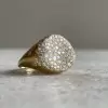 2ctw Paved Black Sapphire Cocktail Ring