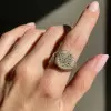 2ctw Paved Black Sapphire Cocktail Ring