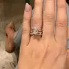 3.25ct Pear Cut White Sapphire 3pcs Bridal Set in Rose Gold