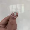 3.25ct Pear Cut White Sapphire 3pcs Bridal Set in Rose Gold