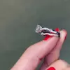 Handmade 1.5 CT Round Brilliant  Cut Ring Set