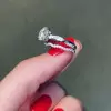 Handmade 1.5 CT Round Brilliant  Cut Ring Set