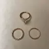 4.5ct Pear Cut White Sapphire 3pcs Bridal Set in Gold