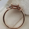 1.3ct Cushion Cut White Sapphire 2pcs Bridal Set in Rose Gold