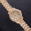 Shiny Elegant Double Halo Round full Diamond Dial and Strap Watch