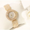 Super Fashion Shine Full Diamond Round Dial and Strap Bracelet Watch