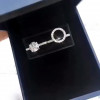 0.8ct Round Cut Insert Halo 2pcs Bridal Set