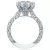 Handmade 3.0CT Princess Cut Royal Pave Engagement Ring