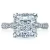 Handmade 3.0CT Princess Cut Royal Pave Engagement Ring