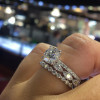 Handmade 3pcs 2.0Ct Round Cut Wedding Ring Set