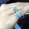 Handmade 2.0 CT Round Cut 3pcs Wedding Ring Set