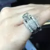 Handmade 2.0 CT Round Cut 3pcs Wedding Ring Set