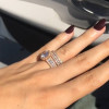 Handmade Rose Gold Halo Round Cut Engagement Ring