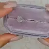 3ct Cushion Cut White Sapphire 2pcs Bridal Set