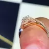 1.5ct Pear Cut White Sapphire 2pcs Bridal Set in Gold