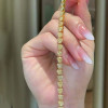 16ctw Heart Cut Yellow Sapphire Tennis Bracelet in Gold Tone