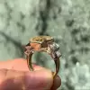 6.7ct Radiant Cut Yellow Sapphire Engagement Ring
